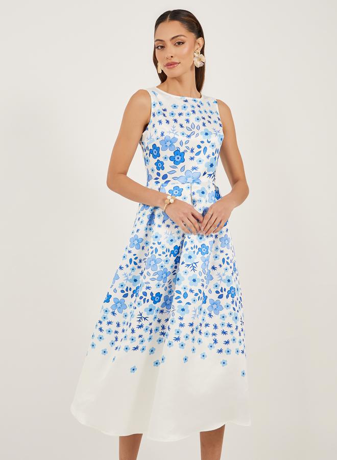 ستايلي فستان ميدي بطبعة زهور - Image 3