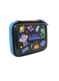 SMILY KIDDOS Smily sparkle pencil case - Space theme (Black) School Pencil Cases | Birthday Return Gifts | Pencil Cases for Girls and Boys | Kids school Stationery | Hardtop Pencil Cases for Boys and Girls  - Image 2