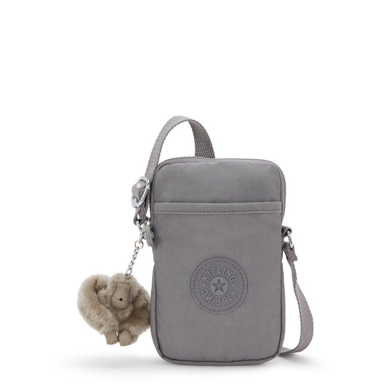 kipling Tally Inviting Grey Phone Bag - Image 1