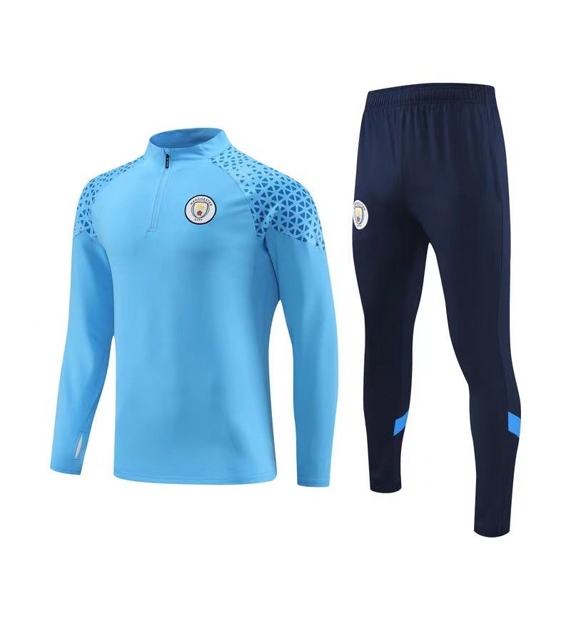 Long Sleeve Soccer Training Suit for Men Black pants - Image 3