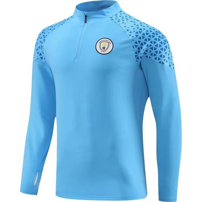 Long Sleeve Soccer Training Suit for Men Black pants - Image 4