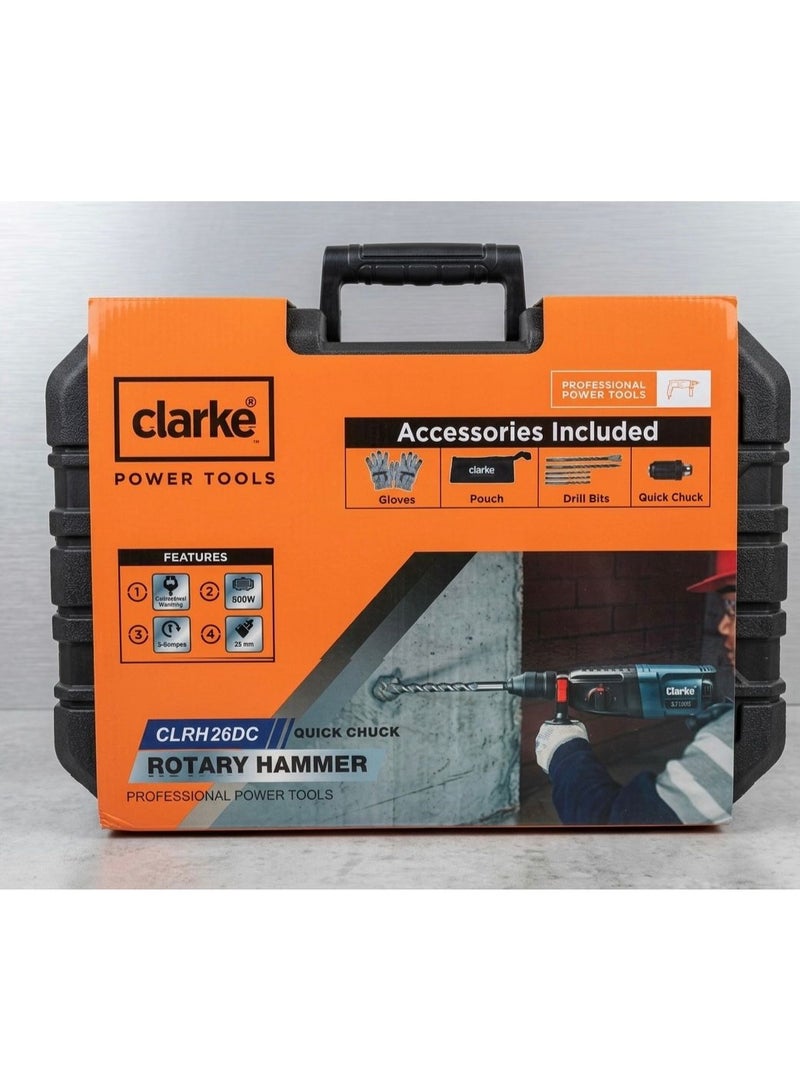 كلارك SDS Plus Rotary Hammer 26mm with Quick Chuck - Image 2