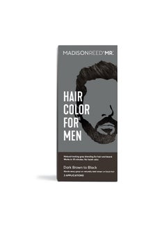 Madison Reed Mr. Hair Color For Men Dark Brown To Black Demipermanent Hair Dye Reduces Grays In 15 Minutes For Hair & Beard Nourishing & Strengthening Keratin & Argan Oil 2 Applications  - Image 1