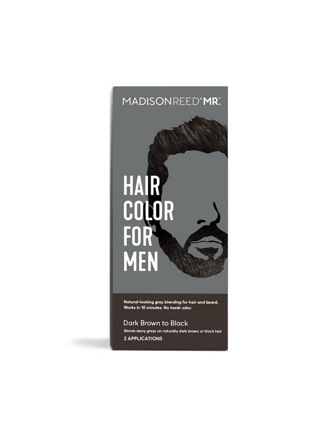 Madison Reed Mr. Hair Color For Men Dark Brown To Black Demipermanent Hair Dye Reduces Grays In 15 Minutes For Hair & Beard Nourishing & Strengthening Keratin & Argan Oil 2 Applications - Image 1