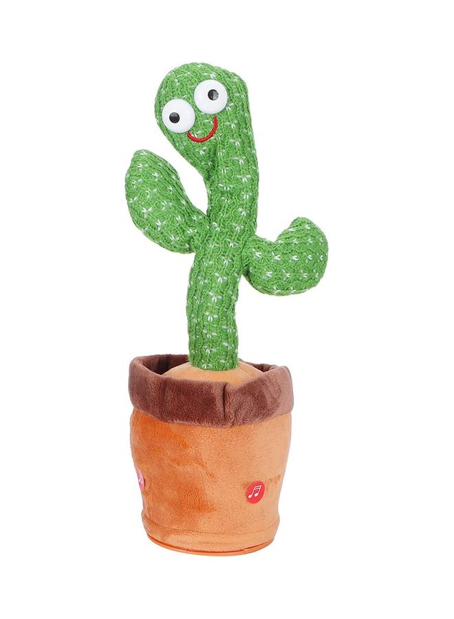 XiuWoo Cute And Big Beautiful Eyes Dancing Cactus Plush Stuffed Toy With Music