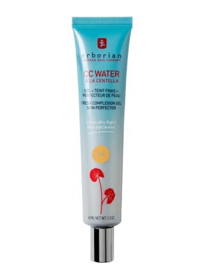 erborian ERBORIAN CC Water Ala Centella Gel Skin Perfector Doré - Hydrating & Radiance Boosting Face Gel 40ml - Image 1