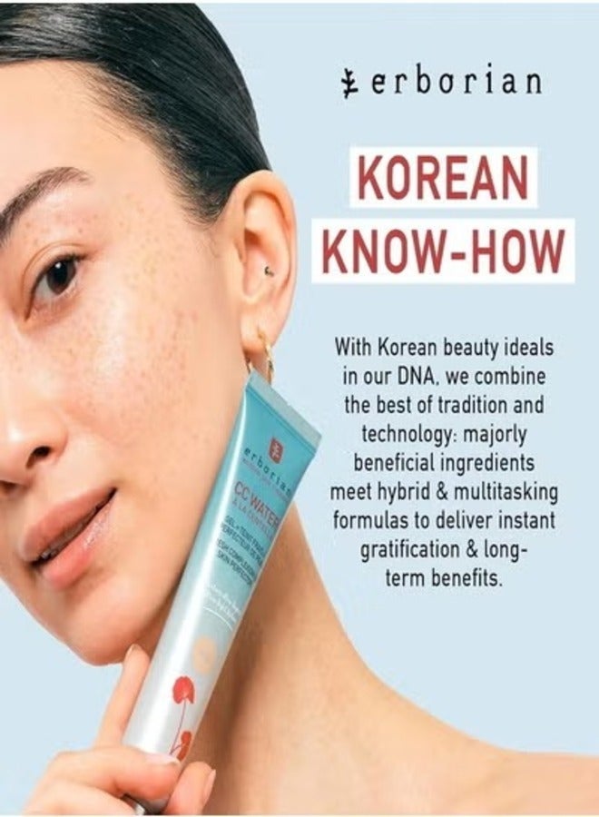 erborian ERBORIAN CC Water Ala Centella Gel Skin Perfector Doré - Hydrating & Radiance Boosting Face Gel 40ml - Image 3