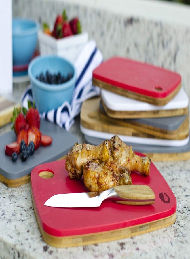 أركيتيك لوح تقطيع قابل للعكس من Architec FlipChop، مصنوع من الخيزران والبلاستيك، مقاس 11 بوصة × 15 بوصة، أبيض (الموديل: FC15W) - Image 3