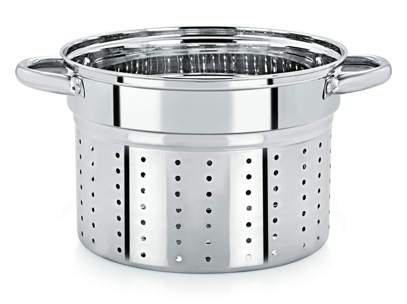 Pristine Stainless Steel Multi Purpose Steamer Set with Glass Lid/Steamer/Modak/Momo Maker with Glass Lid 5qt / 4.7Ltrs, 2 Inner PCS (4 Piece, Silver) - Image 4
