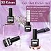 JODSONE Gel Nail Polish Starter Set Ribbon Glitter Summer Light Winter Dark Glossy 36-Piece Multi-color Gel Nail Polish Set - Image 3