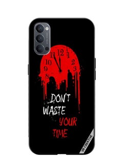 VR CREATIVE Protective Case Cover For Oppo Reno4 Pro 5G Don't Waste Your Time Design Multicolour  - Image 1