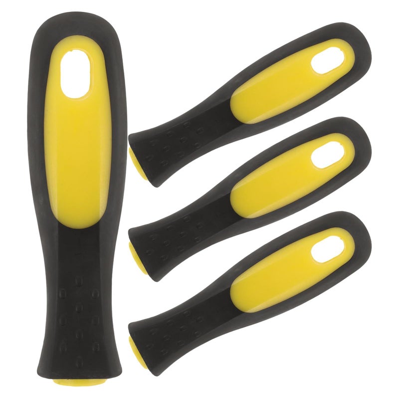 4pcs Anti Slip File Handles Ergonomic Plastic Raspberry Grip for Metal Filers Drills - Image 2