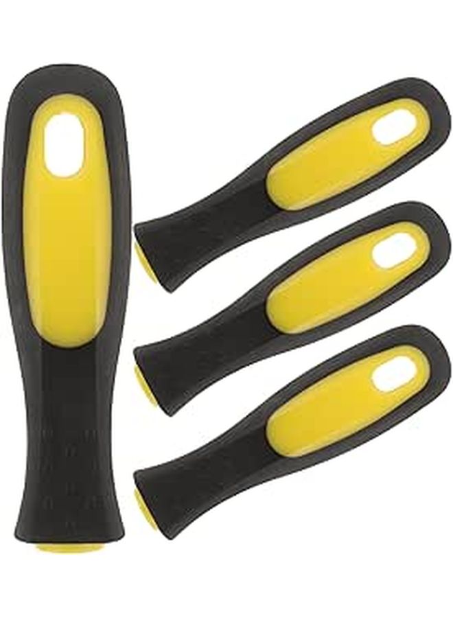 4pcs Anti Slip File Handles Ergonomic Plastic Raspberry Grip for Metal Filers Drills - Image 1