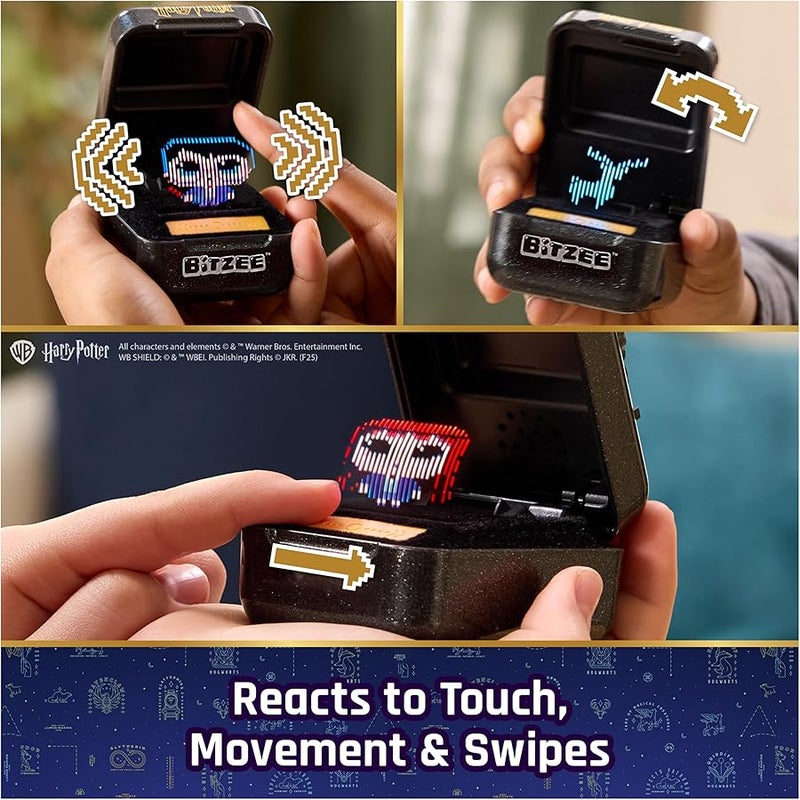 بيتزي لعبة هاري بوتر من عالم السحر، لعبة بيتزي التفاعلية مع 20 شخصية بالداخل، تتفاعل مع التمرير والإمالة واللمس، ألعاب حيوانات أليفة رقمية للأطفال البنات والأولاد - Image 2