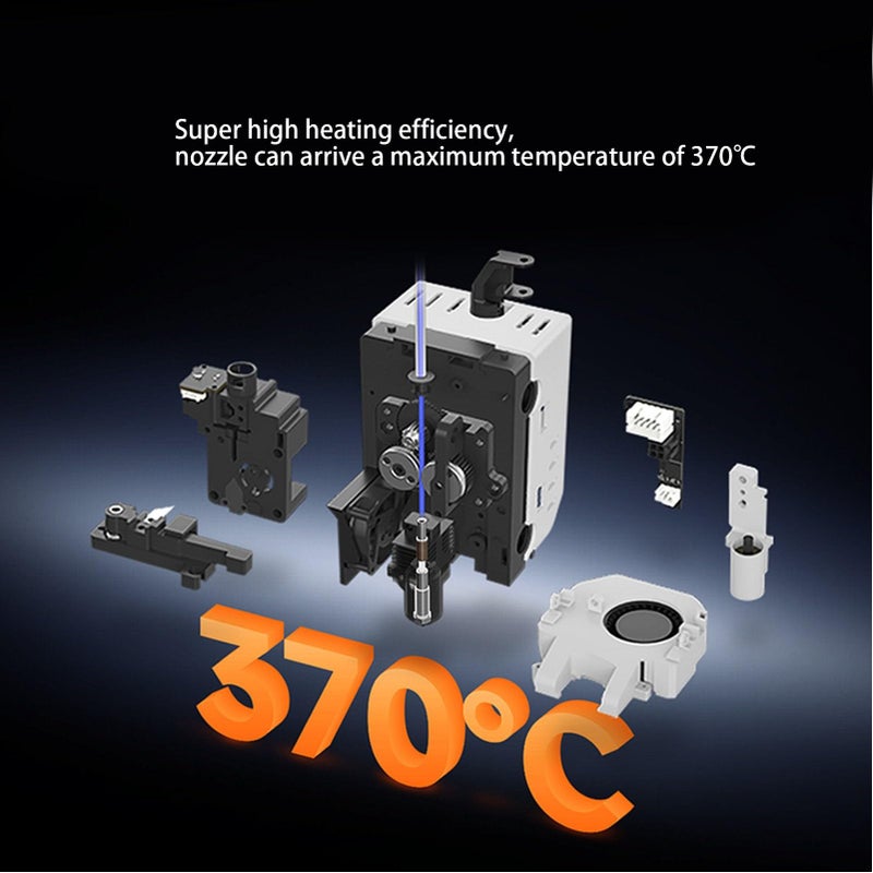 طقم رأس طارد ثنائي المعدن 5 قطع 0.2 مم 0.4 مم 0.6 مم 0.8 مم ملحقات طابعة ثلاثية الأبعاد - Image 3