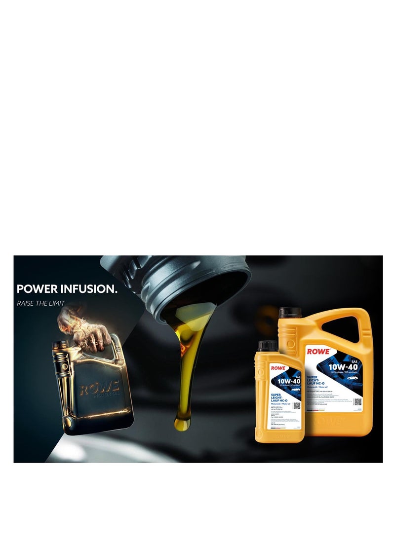 ROWE HIGHTEC SUPER LEICHTLAUF HC-O SAE 10W-40 -5 Ltr. High-performance engine oil- Germany  - Image 2