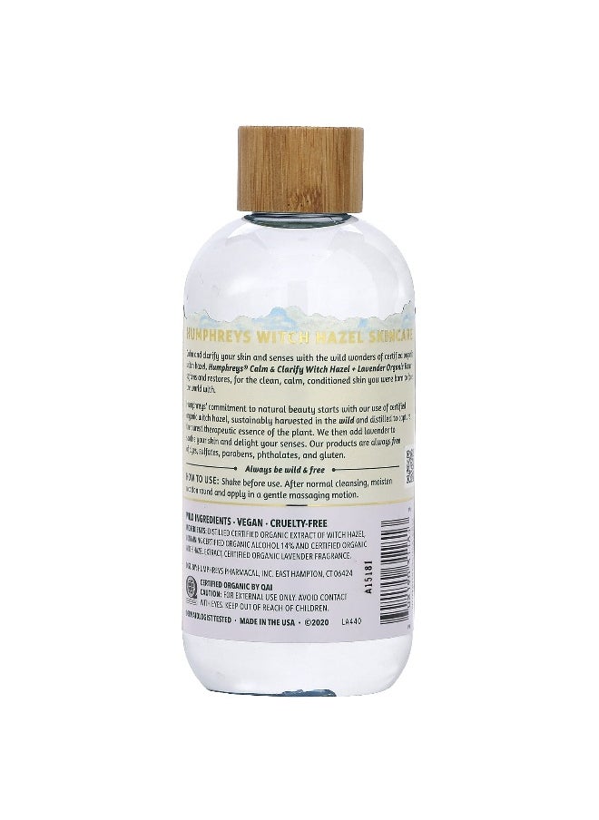 Humphrey's Humphreys, Witch Hazel, Organic Toner with Lavender, Calm,  & Clarify, 8 fl oz (236 ml)  - Image 2