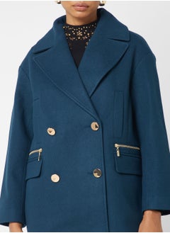 Wallis Button Detail Coat  - Image 3