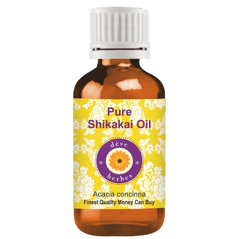 Deve Herbes Deve Herbes Shikakai Oil Acacia concinna Infused Pure NonSticky Lightweight For Hair Cleansing Natural Plant Extract Men Women 10ml  - Image 1