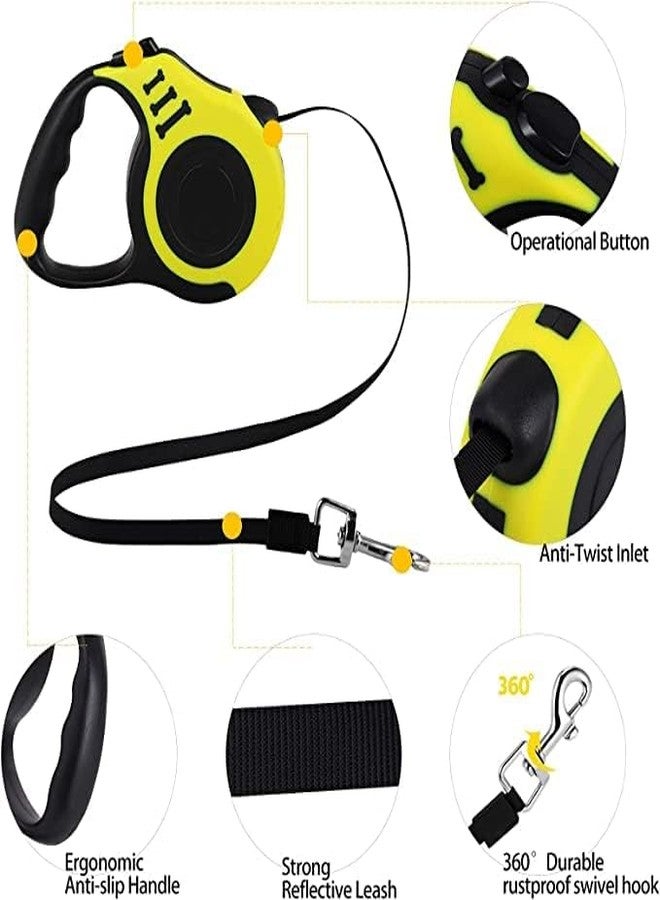 Simxen Retractable Dog Leash Automatic Telescopic Tractor Dog Tape, Pet Tape 5M Durable and Convenient, with Non-Slip Handle, Suitable for Small and Medium-Sized Dogs. - Image 3