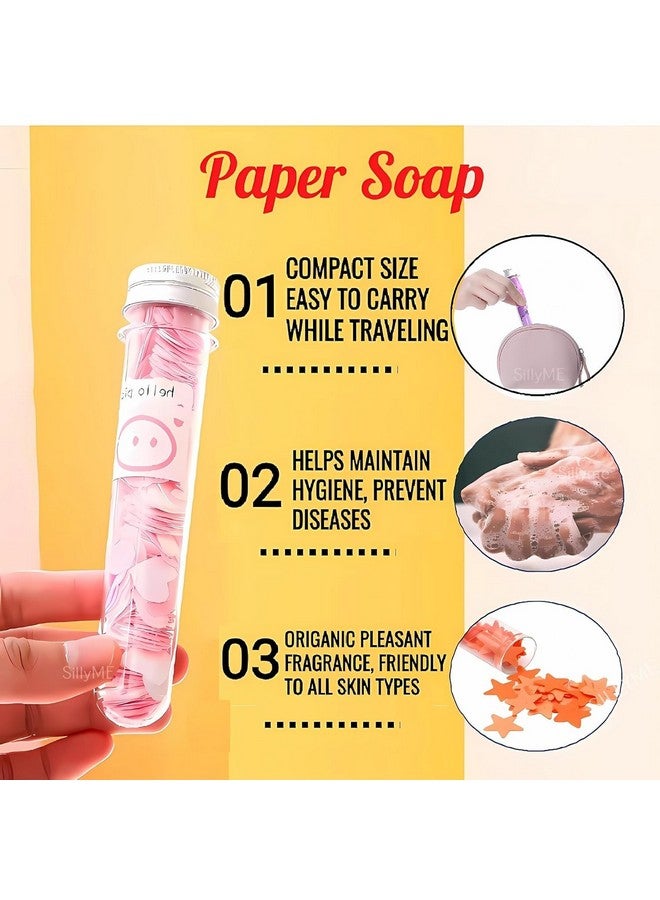 Aternal Portable Soap Paper Soap Sheets Mini Travel Paper Soap with Bottle Hand Wash Soap for Outdoor Camping Hiking, Pack of 1 - Image 3