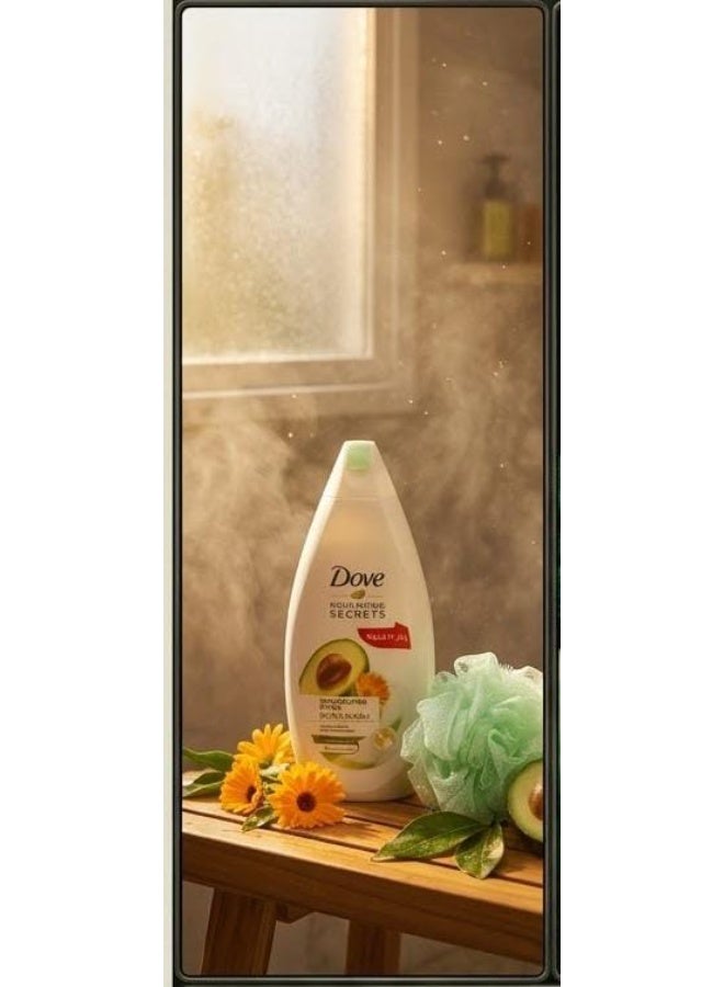 Dove  Shower Gel Nourishing Secrets Refreshing  500 ml + Loofah Multicolored - Image 5