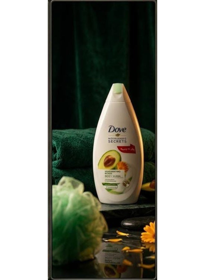 Dove  Shower Gel Nourishing Secrets Refreshing  500 ml + Loofah Multicolored - Image 4