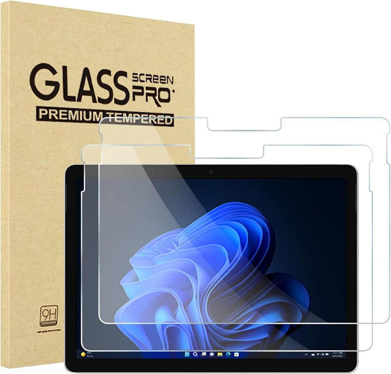 Procases [2 Pack] Surface Go 4 2023/ Go 3 2021 / Surface Go 2 10.5" 2020 / Surface Go 10" 2018 Screen Protector, Tempered Glass Screen Film Guard For Surface Go 4/3/2/1 -Clear - Image 1