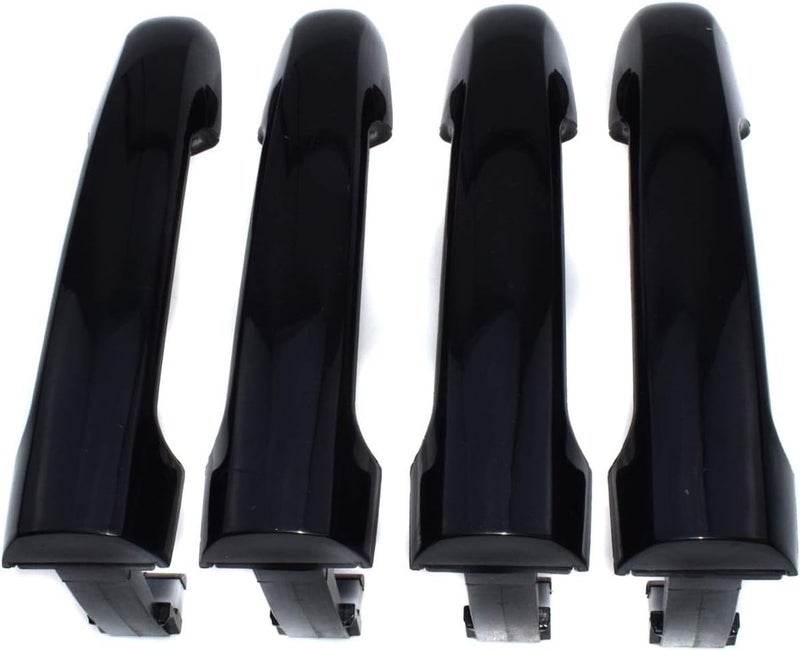 QASULER Black Exterior Door Handle Set for Hyundai Sonata - Image 1