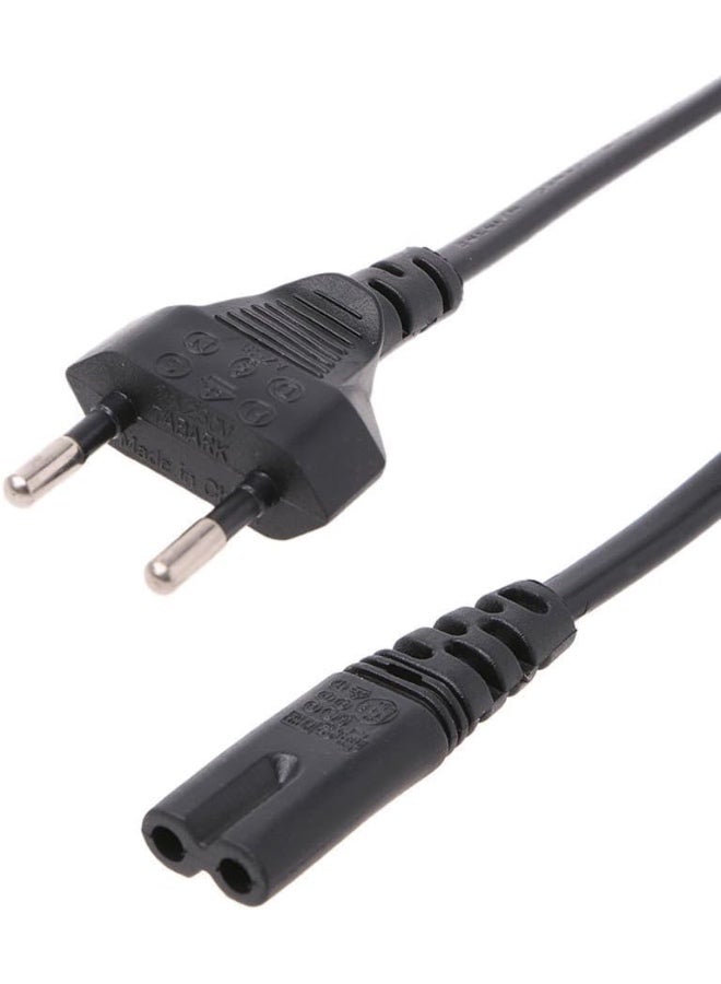 Harbour Delights - 1.5 Meters 230V 2 Pin Euro Power Cable - Type C European Plug to C7 Cord Printer Cable For PS5/PS4 - Black - Image 2