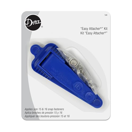 Dritz 16K Snap Fasteners "Easy Attacher" Kit, Size 15 (3/8-Inch) & Size 16 (7/16-Inch) Nickel - Image 5