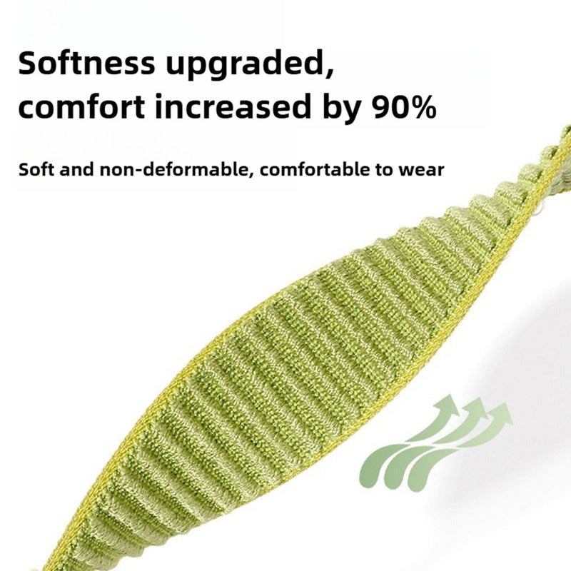 erorex For Huawei Watch Fit 4 / Fit 4 Pro / Fit 3 Woven Nylon Hook And Loop Fastener Metal Interface Watch Band(Spruce Green) - Image 4