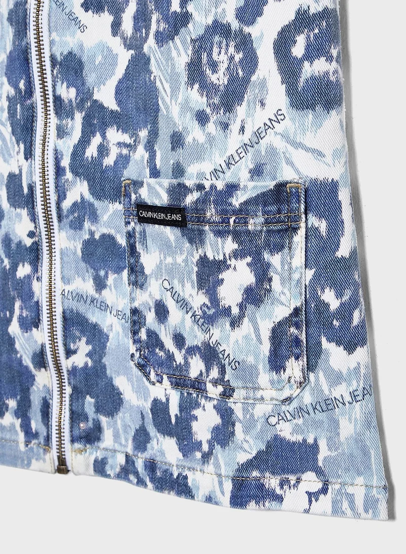 Calvin Klein Jeans Kids Floral Dress