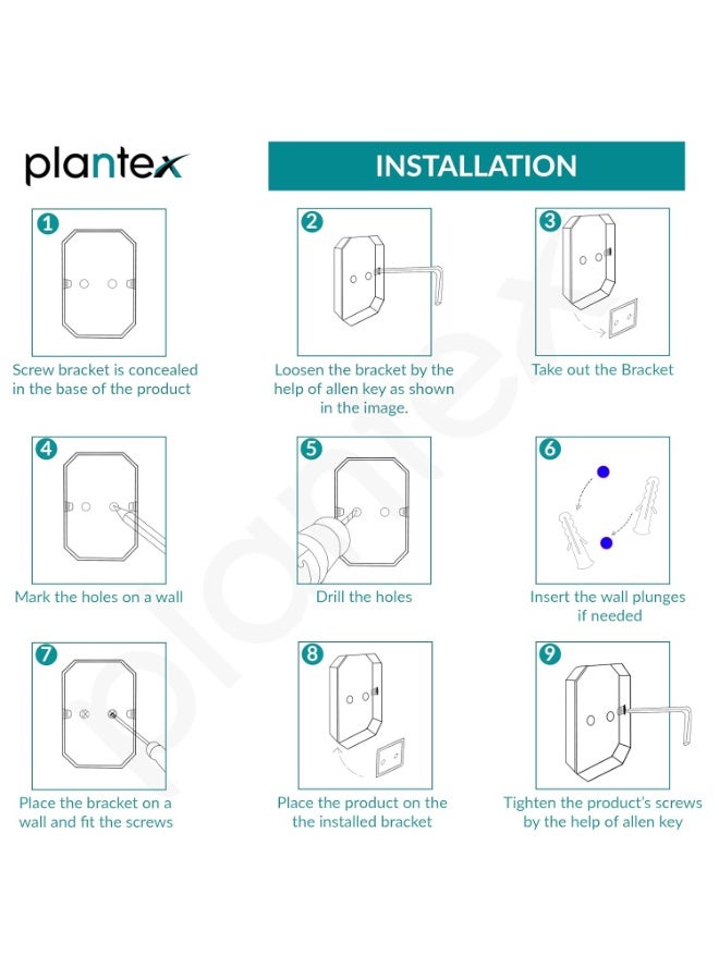 بلانتكس حامل مناشف/علاقة مناديل يدوية/حلقة مناشف من الستانلس ستيل (درجة 304) من Plantex – ملحق للمطبخ أو الحمام – تصميم أنيق (كروم) - Image 2