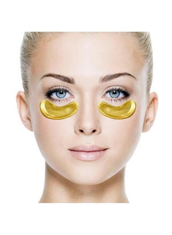 NYKKOLA - 20 Pairs Gold Eye Mask Powder Crystal Gel Collagen Eye Pads For Antiaging & Moisturizing Reducing Dark Circles Puffiness Wrinkles - Image 1