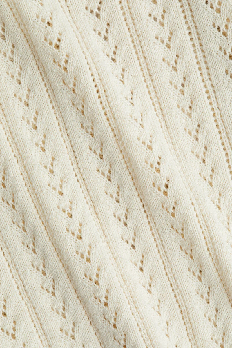 H&M Pointelle-knit cotton cardigan