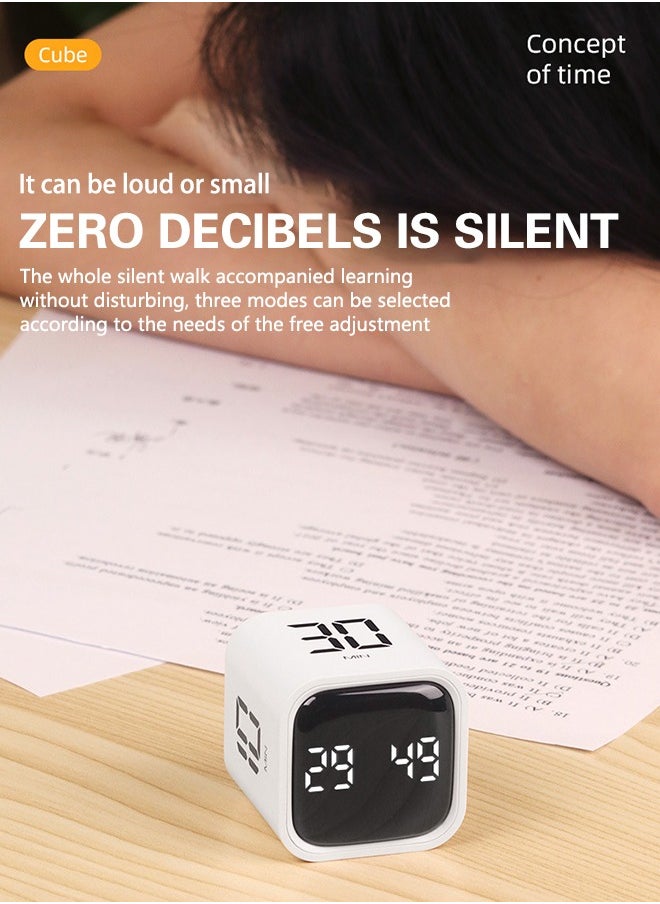 DMG TECH - Timer, Alarm clock, productivity gadget, timer, 3 alarm modes including silent vibration, 5/10/30/60 minutes and custom countdown for work, reading, kitchen - Image 1