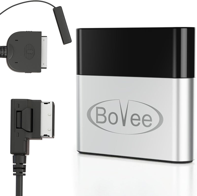 Bovee 1000 - محول واجهة الموسيقى اللاسلكية متوافق مع مجموعة سيارات أودي ومرسيدس وفولكس فاجن مع موصل iPod ذو 30 دبوس (محول AMI (لأودي/مرسيدس/VW)) - Image 1