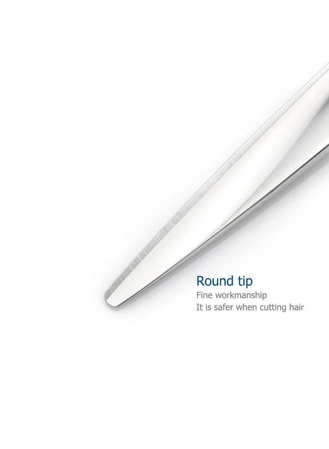 KINSARO Professional Hair Shears 6" Silvery Blind Hole Sharp Hair Scissors Hair Cutting Scissors Barber Scissors Barber Shears Haircut Scissors Convex Edge 440C KINSARO - Image 5