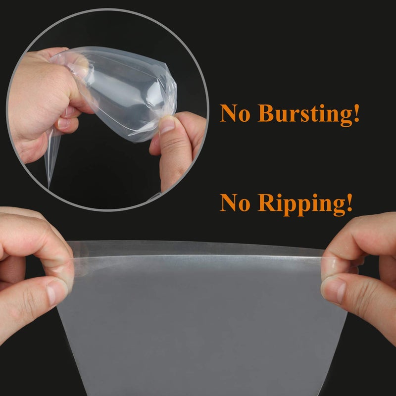 YOTIPP Extra Thick 100 Pack 18 Inch Disposable Piping Bag Pastry Icing Bag Cake Decorating Bags Large Size - Image 3
