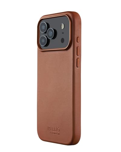 Mujjo Leather Case for iPhone 17 Pro Max – MagSafe Compatible - Tan - Image 1