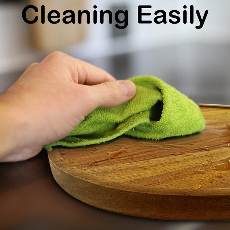 AUAM 10" Acacia Wood Lazy Susan Organizer Kitchen Turntable for Cabinet Pantry Table Organization - Image 5