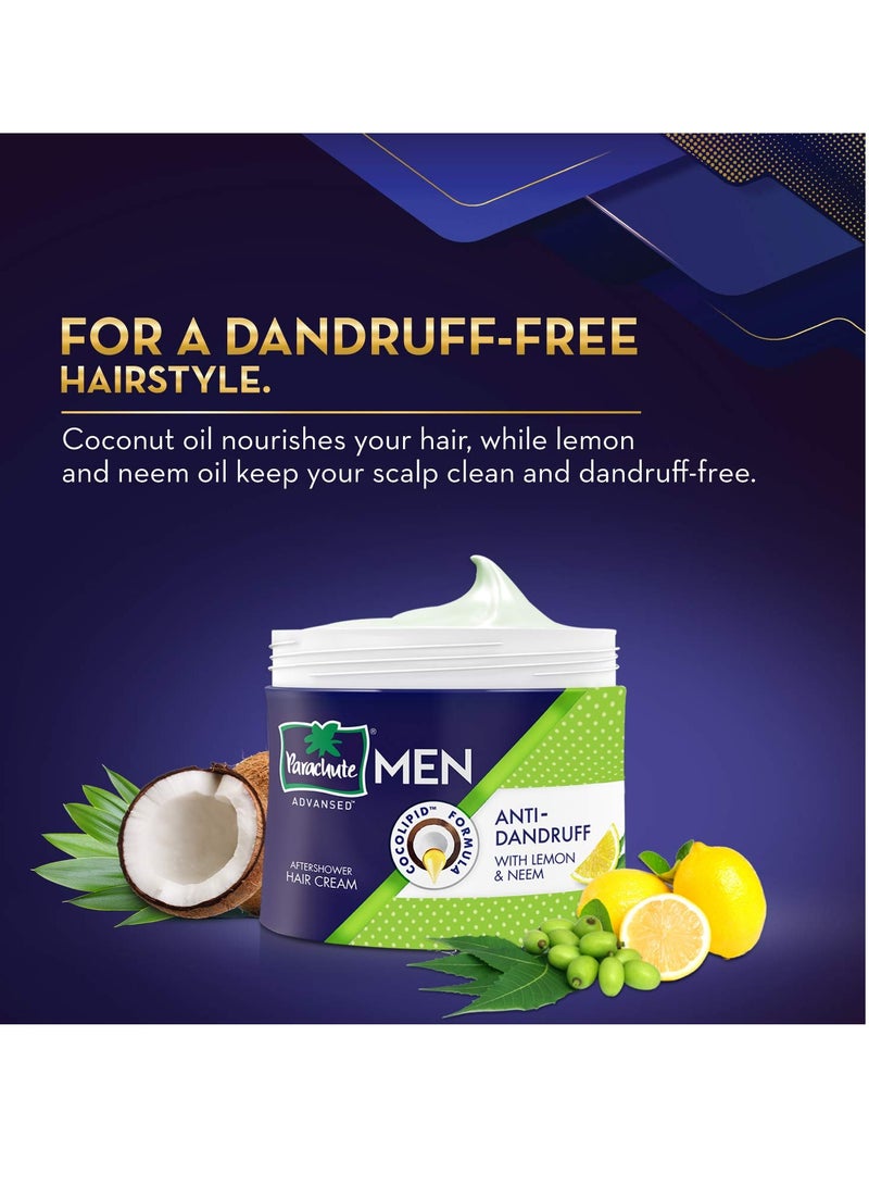 باراشوت كريم الشعر باراشوت أدفانسيد للرجال، 100 مل | مضاد للقشرة | كريم للشعر بعد الاستحمام | كريم شعر بديل الزيت غير لزج - Image 2