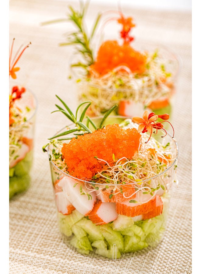 Restaurantware أكواب بارفيه سعة 6 أونصات، 100 كوب موس دائري - قابلة للتصرف، متينة، أكواب بلاستيكية شفافة لتقديم الحلويات، ممتازة، لتقديم المقبلات أو الحلويات - Image 5