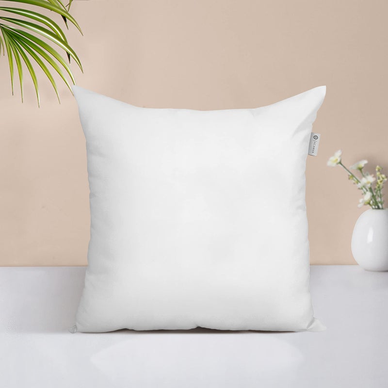 Acanva Throw Pillow Insert Premium Stuffer Sham Square Form for Decorative Cushion Bed Couch Sofa Chair  14x14(1 Count)  White - Image 1