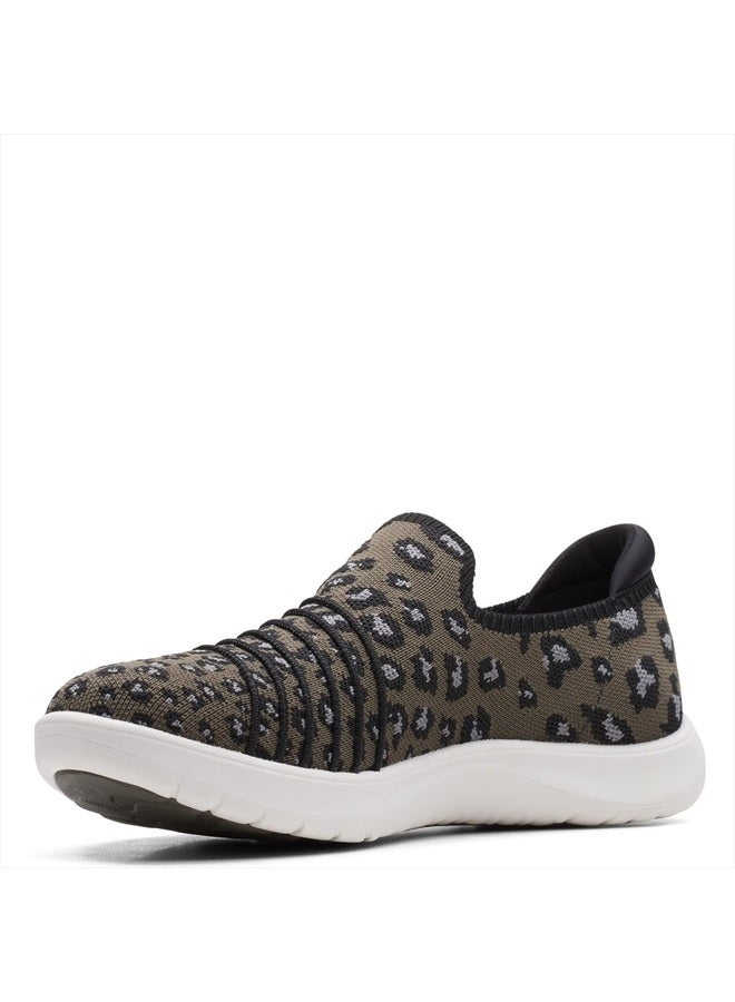clarks Women's Adella Step Sneaker, Dark Olive, 6.5  - Image 4