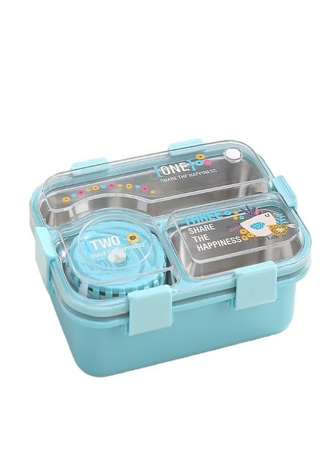 Stavae Bento Lunch Box Insulated Air Tight Portable Lunch Box with Utensils, Stainless Steel Lunch Box with Containers, Leak Proof Bento Box for Kids, Adults, Men Women - Image 1