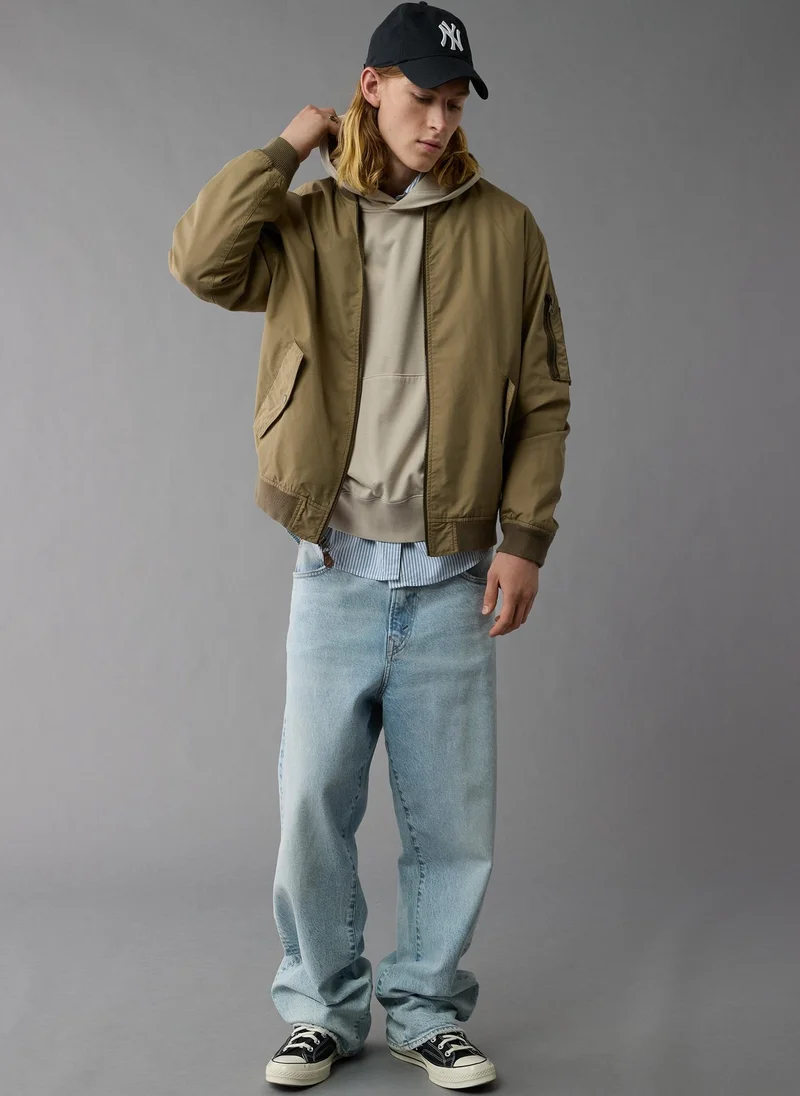 American Eagle Quarter-Snap Mockneck Sweatshirt