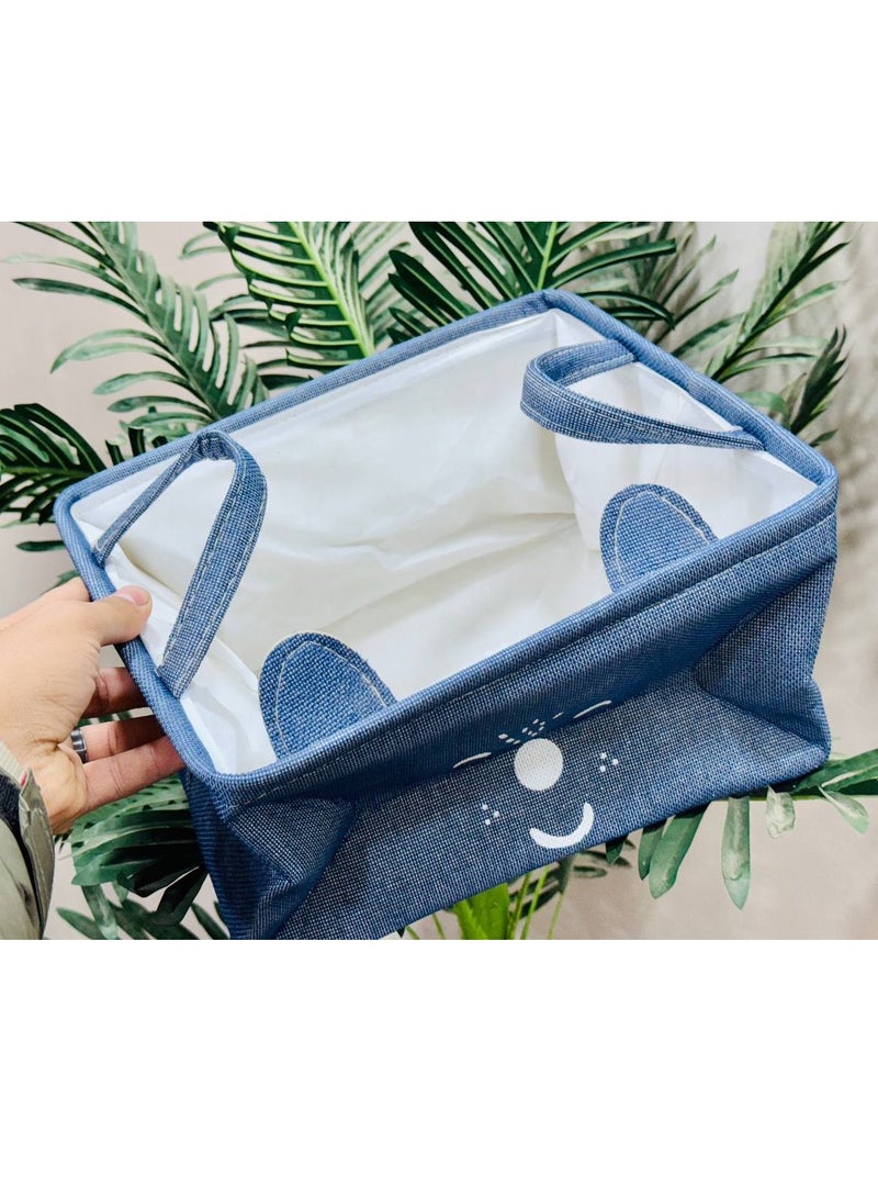 سبت قماش بتصميم ديزني جذاب، مزود بيد قماش مريحة وقوائم معدنية متينة — مثالي لتخزين الملابس أو الألعاب بطريقة منظمة وعصرية. - Image 2