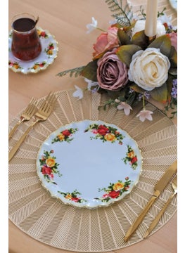Glore Humber Gold Gilded 25 Piece Cake Tea Service Set for 6 People  - Image 4